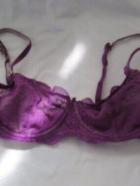 Blush Magnolia Purple Demi Sheer Desire Bra  36B  NWT